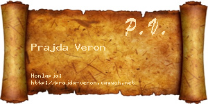 Prajda Veron névjegykártya